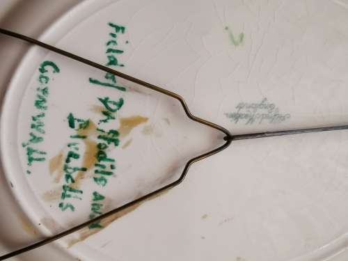 Alfred Meakin Plate Post Production Painting Cornwall Painted by David