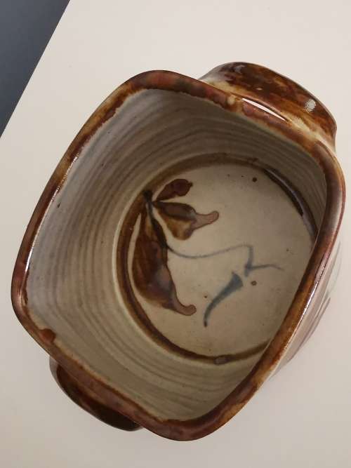 Tim Morris Stoneware Glazed 2 Handled Bowl