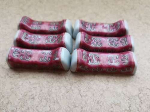 Chinese spoon rests x 6