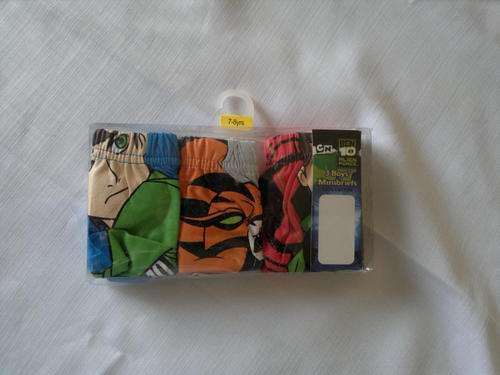 BEN 10 BRIEFS**CARTOON NETWORK***PACK OF 3***R 30.00