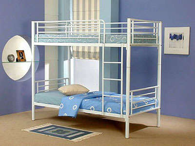 ***STAINLESS STEEL BUNK BED***R500.00*** SECOND HAND IN GOOD CONDITION