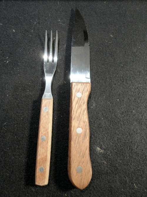 Steak Fork And Knife Set - Bid Now!!!