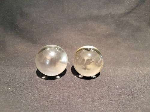 Two small meditation glass balls - Low price! - Bid Now!!!