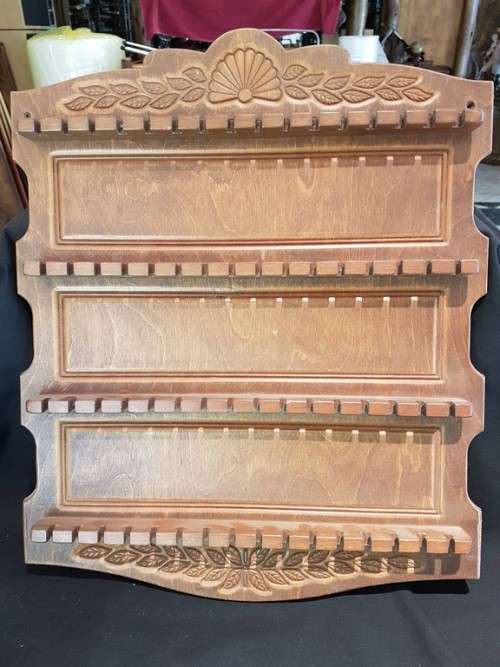 Spoon rack - Engraved  - 72 slots - A beautiful tray!! Act fast, bid now!!