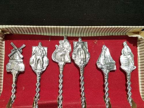 Nieuwpoort Silverworks - Scenes of Holland - Set of tea spoons - Beautiful! - Low price, bid now!