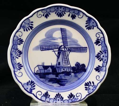 ElWeco Delft  - Wall plate - Hand painted windmill - Magnificent! - Bid Now!!!