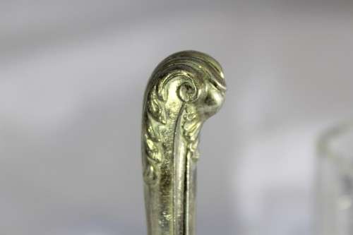 Three hallmarked forks and fruit knifes -  Old English marks - Low price, bid now!