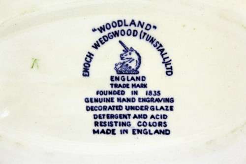 Wedgwood (Tunstall) - Woodland series - Gravy boat and saucer - Low price!! - Bid Now!!!