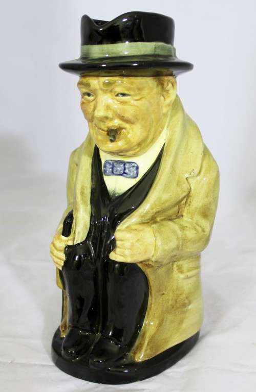 Royal Doulton - Character Jug - Winston Churchill - Large & Beautiful! - Low price! Bid Now!!!