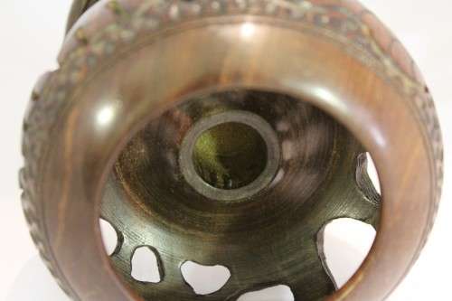 Carved Elephant Candle Holder - Unique - Beautiful! - Bid Now