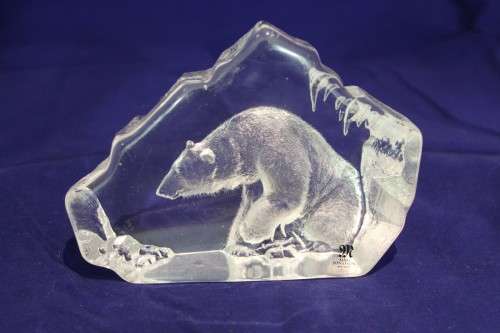 Mats Jonasson - Lead crystal polar bear - Absolutely stunning!! - Bid now!