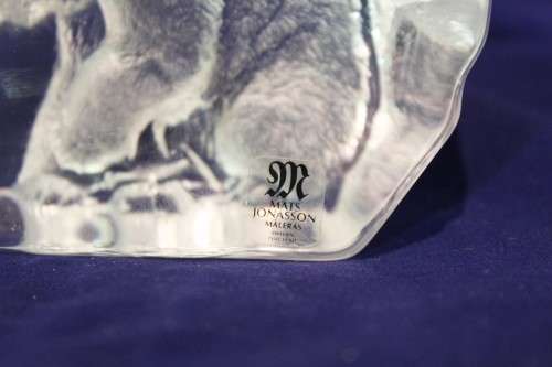 Mats Jonasson - Lead crystal polar bear - Absolutely stunning!! - Bid now!