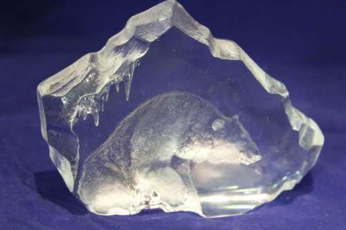 Mats Jonasson - Lead crystal polar bear - Absolutely stunning!! - Bid now!