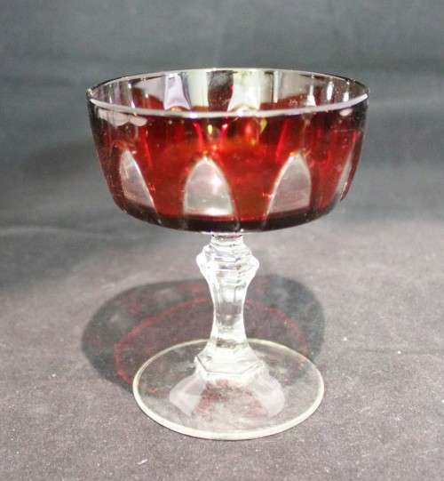 Red ornate glass - Beautiful! - Giveaway price!!