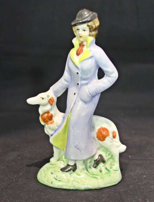 Lady with dog - Beautiful! - Bid Now!!!