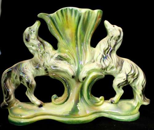 Vase with dogs - Italy - Beautiful! - Bid Now!!!