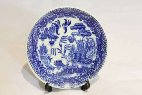 Japan miniature - Trio - Blue and white - Beautiful! - Bid Now!!!