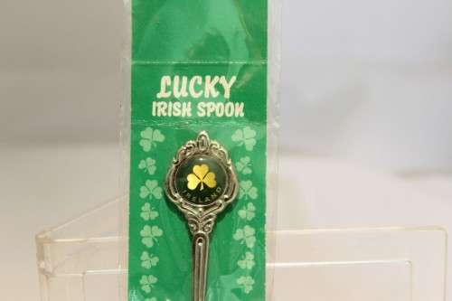 Souvenir spoon - Lucky Irish spoon - A beauty! - Bid Now!!!