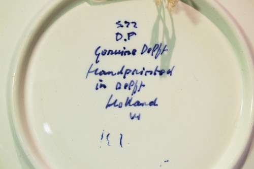 Genuine Delft wall plate - Windmill - Handpainted - A beauty! - Bid Now!!!