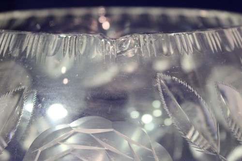 Rose cut - Large bowl - Stunning! - Bid Now!!!