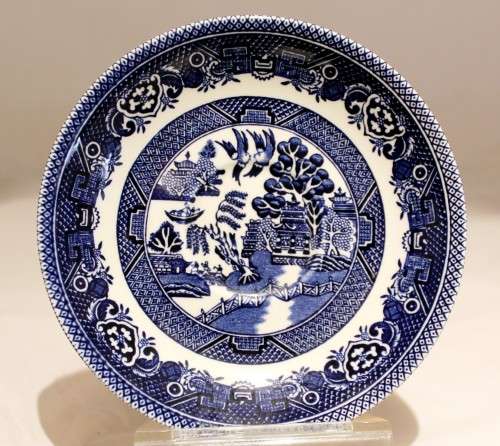 Alfred Meakin - Old Willow - Trio - Blue and white - Stunning! - Bid Now!!!