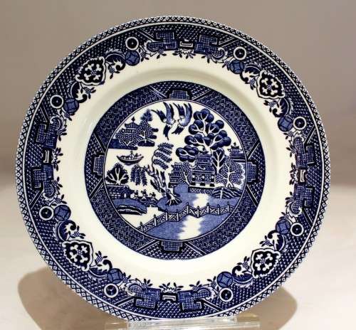 Alfred Meakin - Old Willow - Trio - Blue and white - Stunning! - Bid Now!!!