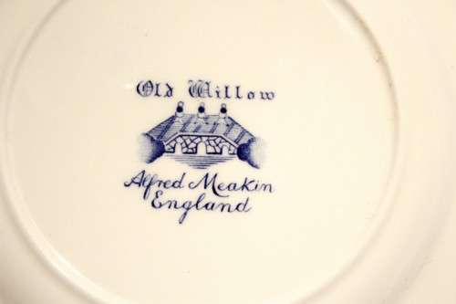 Alfred Meakin - Old Willow - Trio - Blue and white - Stunning! - Bid Now!!!