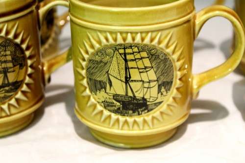 Old Foley - Great Republic - 6 Coffee mugs! - A beautiful set! - Bid Now!!!