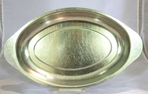 Stainless steel - Oval tray - Lovely!