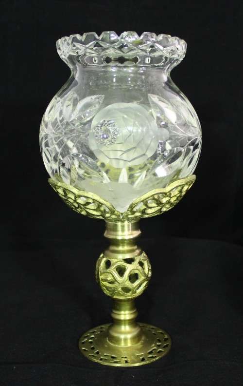 Rose cut bowl on a stand - Magnificent! - Bid Now!!!