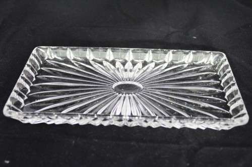 Cut and molded glass butter dish - Beautiful! - Bid Now!!!