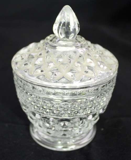 Pressed and molded sugar bowl with lid - Beautiful!! - Bid Now!!!