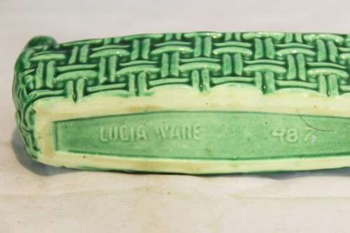 Lucia Ware - Trinket holder - Green - Beautiful! - Bid Now!!!