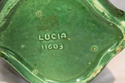 Lucia Ware - Display vase - Green - A magnificent center piece! - Bid Now!!!