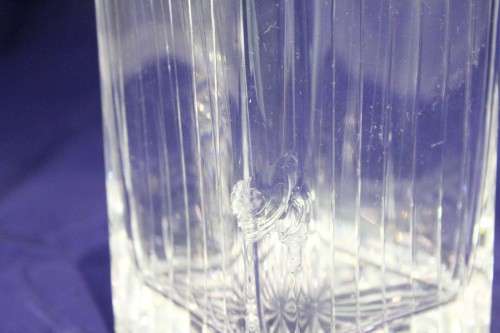 Lead crystal cut decanter - Bid Now!!!