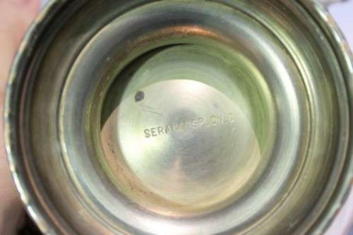 Seranco - silver plated sugar bowl with lid and under-plate