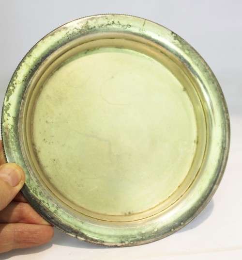 Seranco - silver plated sugar bowl with lid and under-plate