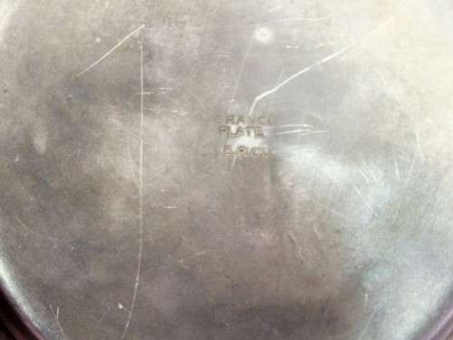 Seranco - silver plated sugar bowl with lid and under-plate