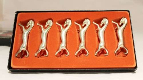 Horses - Silver plated cutlery rests - Beautiful! - Bid Now!!!