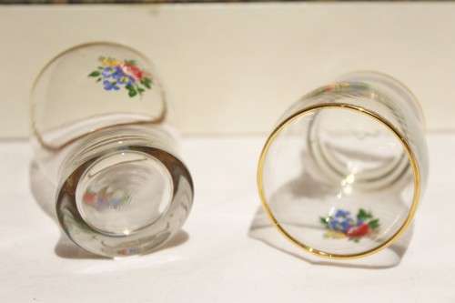 Dema glass - Shooter set - 22 carat hand applied gold trim - Stunning! - Bid Now!!!