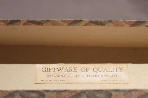 Dema glass - Shooter set - 22 carat hand applied gold trim - Stunning! - Bid Now!!!