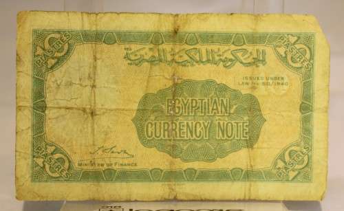 WW2 Egyption notes plus Military Authority of Tripolitania - Lovely!!