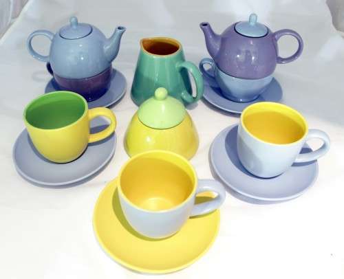 Regent - Harlequin tea set - Beautiful! - Bid Now!!!