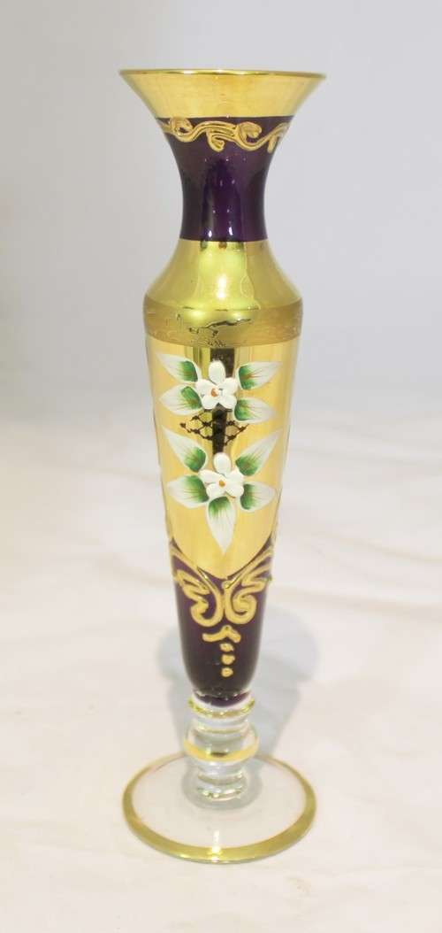 Venetian style vase - Purple slim vase - A beauty!! - Low price!! - Bid Now!!!