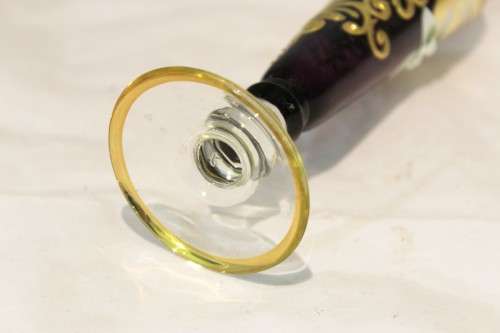 Venetian style vase - Purple slim vase - A beauty!! - Low price!! - Bid Now!!!