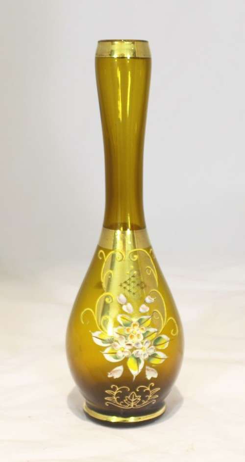 Venetian style vase - Yellow vase - A beauty!! - Low price!! - Bid Now!!!