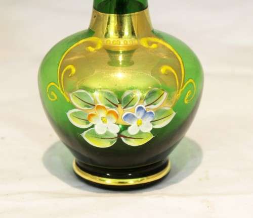 Venetian style vase - Beautiful green vase - A beauty!! - Low price!! - Bid Now!!!