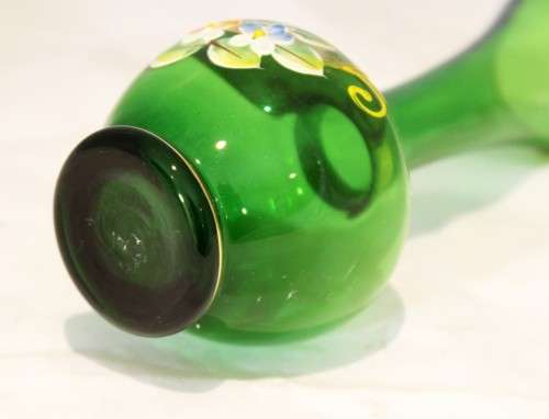 Venetian style vase - Beautiful green vase - A beauty!! - Low price!! - Bid Now!!!