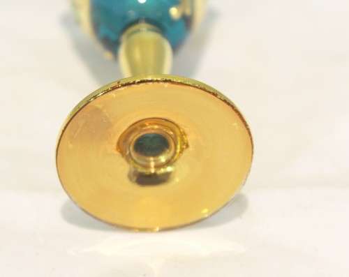 Venetian style - Blue cordial glass - A beauty!! - Low price!! - Bid Now!!!