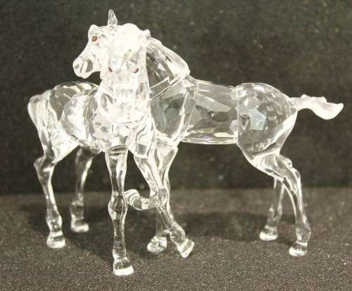 Swarovski crystal - Foals playing - Nr. 627637 (Retired) - A magnificent rare piece!!  Bid now!!